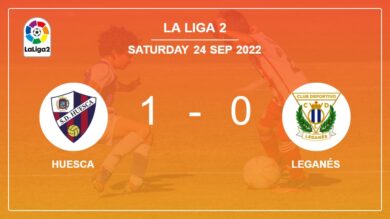 Huesca 1-0 Leganés: conquers 1-0 with a goal scored by J. Carlos
