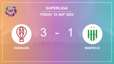 Superliga: Huracán defeats Banfield 3-1 after recovering from a 0-1 deficit