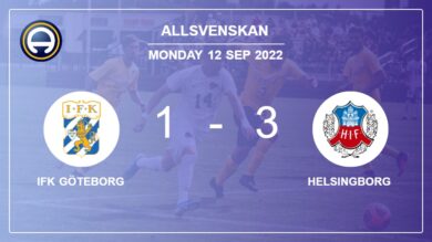 Allsvenskan: Helsingborg overcomes IFK Göteborg 3-1