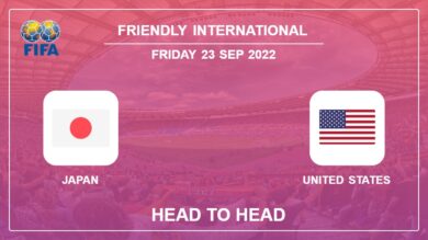 Head to Head stats Japan vs United States: Prediction, Odds – 23-09-2022 – Friendly International