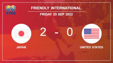 Friendly International: Japan conquers United States 2-0 on Friday