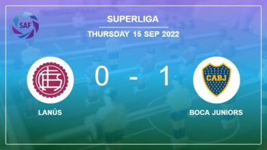 Boca Juniors 1-0 Lanús: conquers 1-0 with a late goal scored by D. Benedetto