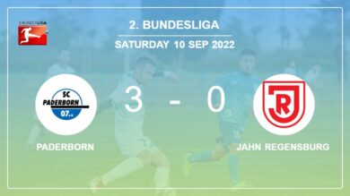 2. Bundesliga: Paderborn tops Jahn Regensburg 3-0