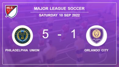 Major League Soccer: Philadelphia Union obliterates Orlando City 5-1 with a superb performance