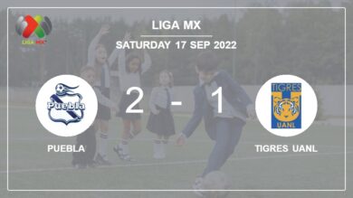 Puebla tops Tigres UANL 2-1 with M. Barragan scoring a double