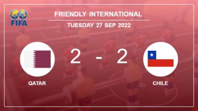 Friendly International: Qatar and Chile draw 2-2 on Tuesday