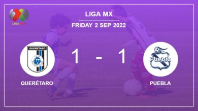 Querétaro 1-1 Puebla: Draw on Thursday