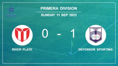 Defensor Sporting 1-0 River Plate: prevails over 1-0 with a goal scored by A. Balboa