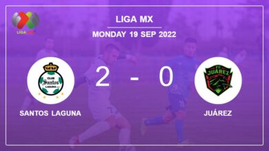 Liga MX: Santos Laguna tops Juárez 2-0 on Sunday