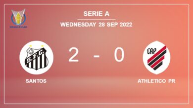 Serie A: Santos tops Athletico PR 2-0 on Tuesday