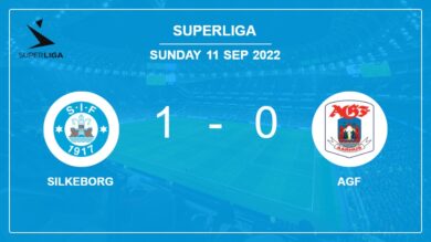 Silkeborg 1-0 AGF: tops 1-0 with a goal scored by S. Jorgensen