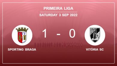Sporting Braga 1-0 Vitória SC: defeats 1-0 with a late goal scored by Tormena