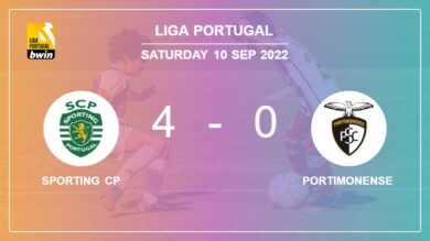 Liga Portugal: Sporting CP annihilates Portimonense 4-0 with a superb performance