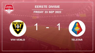 Eerste Divisie: VVV-Venlo steals a draw versus Telstar