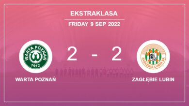 Ekstraklasa: Warta Poznań and Zagłębie Lubin draw 2-2 on Friday