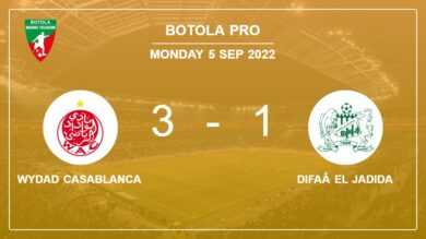 Botola Pro: Wydad Casablanca defeats Difaâ El Jadida 3-1