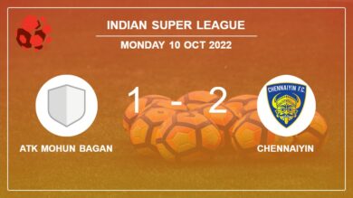 Indian Super League: Chennaiyin recovers a 0-1 deficit to best ATK Mohun Bagan 2-1