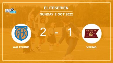 Eliteserien: Aalesund recovers a 0-1 deficit to best Viking 2-1