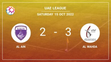 Uae League: Al Wahda prevails over Al Ain 3-2
