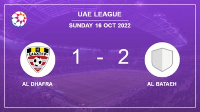 Al Bataeh overcomes Al Dhafra 2-1 with Lourency scoring a double