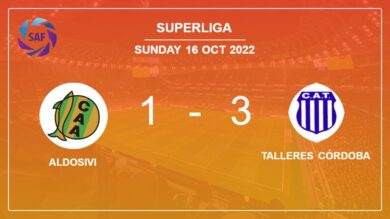 Superliga: Talleres Córdoba defeats Aldosivi 3-1