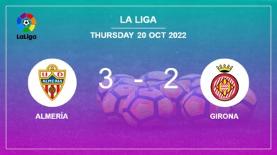 La Liga: Almería overcomes Girona 3-2