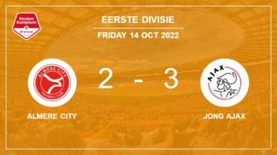 Eerste Divisie: Jong Ajax overcomes Almere City 3-2
