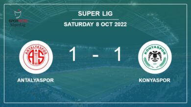 Antalyaspor 1-1 Konyaspor: Draw on Saturday