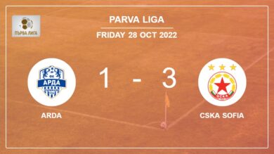Parva Liga: CSKA Sofia prevails over Arda 3-1