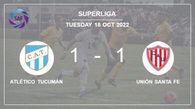 Superliga: Atlético Tucumán steals a draw versus Unión Santa Fe