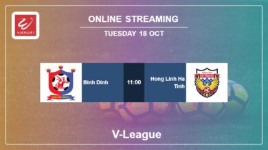 Round 20: Binh Dinh vs. Hong Linh Ha Tinh V-League on online stream