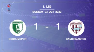 Bodrumspor 1-1 Bandırmaspor: Draw on Sunday