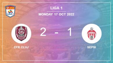 Liga 1: CFR Cluj recovers a 0-1 deficit to best Sepsi 2-1