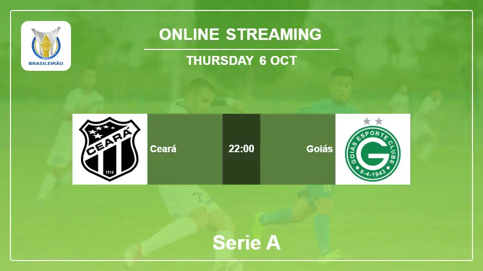 Ceará-vs-Goiás online streaming info 2022-10-06 matche