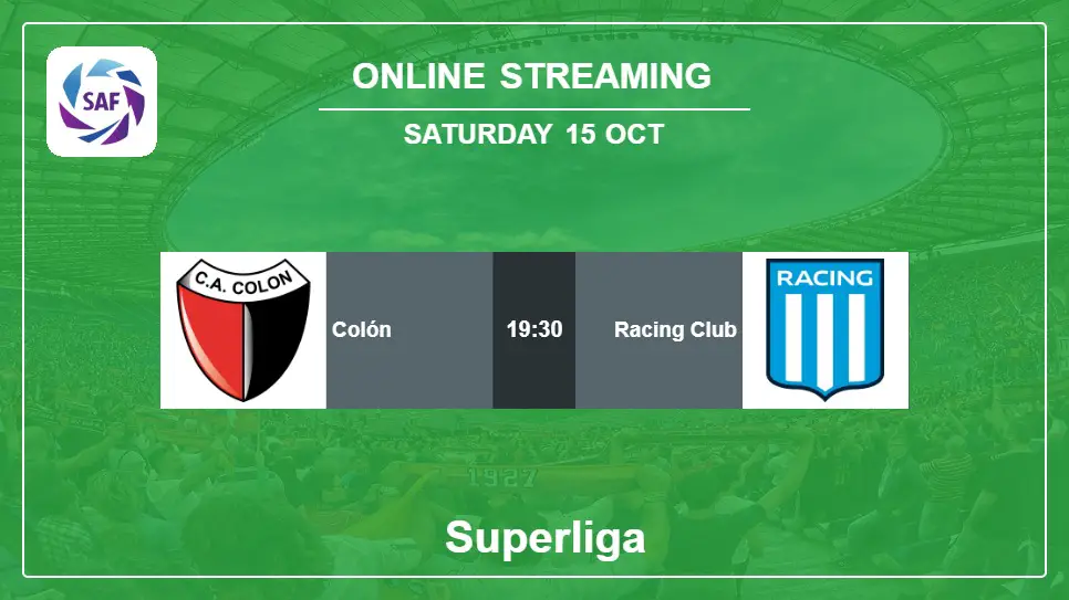 Colón-vs-Racing-Club online streaming info 2022-10-15 matche