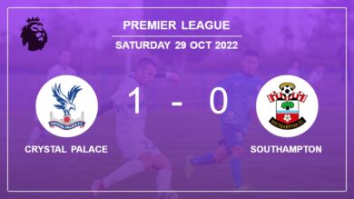 Crystal Palace 1-0 Southampton: overcomes 1-0 with a goal scored by O. Edouard