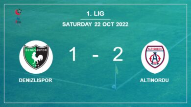 Altınordu prevails over Denizlispor 2-1 with A. Ozek scoring 2 goals
