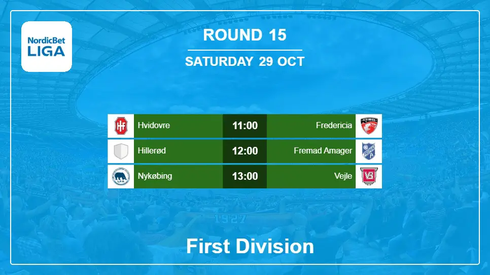 Denmark First Division 2022-2023 Round-15 2022-10-29 matches