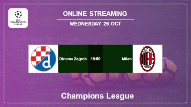How to watch Dinamo Zagreb vs. Milan on live stream and at what time