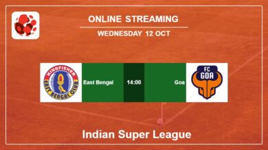 East Bengal vs. Goa on online stream Indian Super League 2022-2023