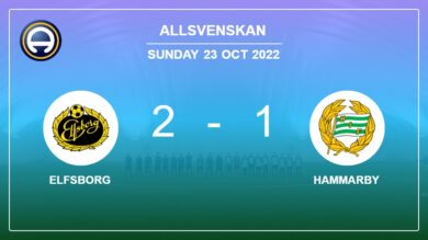 Allsvenskan: Elfsborg steals a 2-1 win against Hammarby 2-1