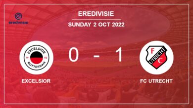FC Utrecht 1-0 Excelsior: tops 1-0 with a goal scored by S. van