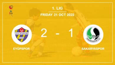 Eyüpspor recovers a 0-1 deficit to overcome Sakaryaspor 2-1 with R. Niyaz scoring a double