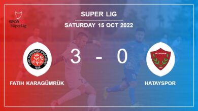 Super Lig: Fatih Karagümrük tops Hatayspor 3-0