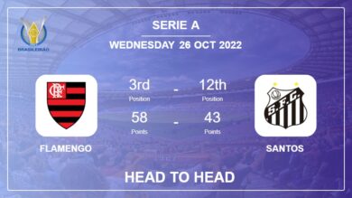 Head to Head Flamengo vs Santos | Prediction, Odds – 25-10-2022 – Serie A