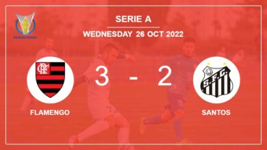 Serie A: Flamengo conquers Santos 3-2