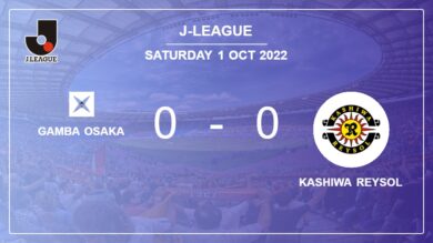 J-League: Gamba Osaka stops Kashiwa Reysol with a 0-0 draw