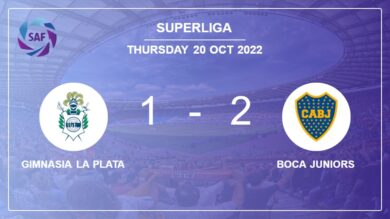 Boca Juniors 1-0 Gimnasia La Plata: beats 1-0 with a goal scored by L. Langoni