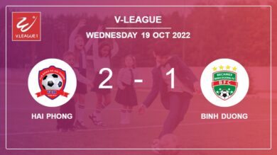 V-League: Hai Phong recovers a 0-1 deficit to overcome Binh Duong 2-1