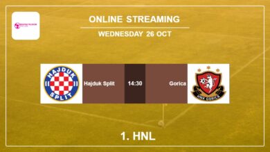 How to watch Hajduk Split vs. Gorica on live stream and at what time